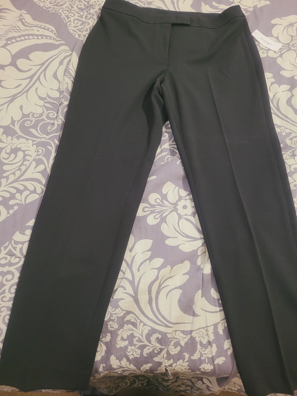 Evan Picone Black Straight-Leg Trousers